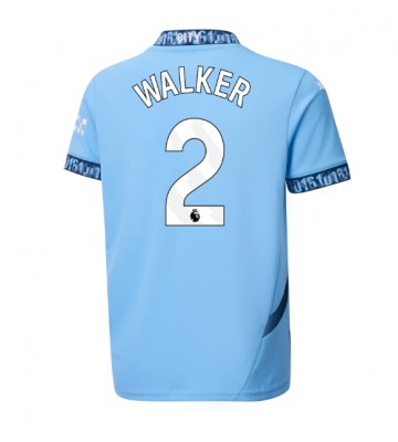 Manchester City Kyle Walker #2 Hemmatröja 2024-25 Kortärmad